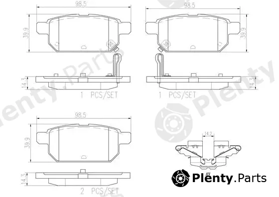 Brembo P79029N — Brake Pad Set, disc brake PRIME LINE - Ceramic