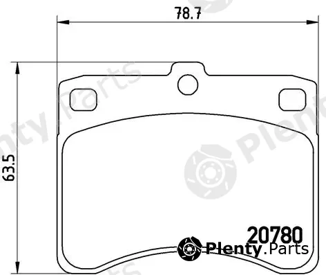 Brembo P16003 — Brake Pad Set, disc brake PRIME LINE