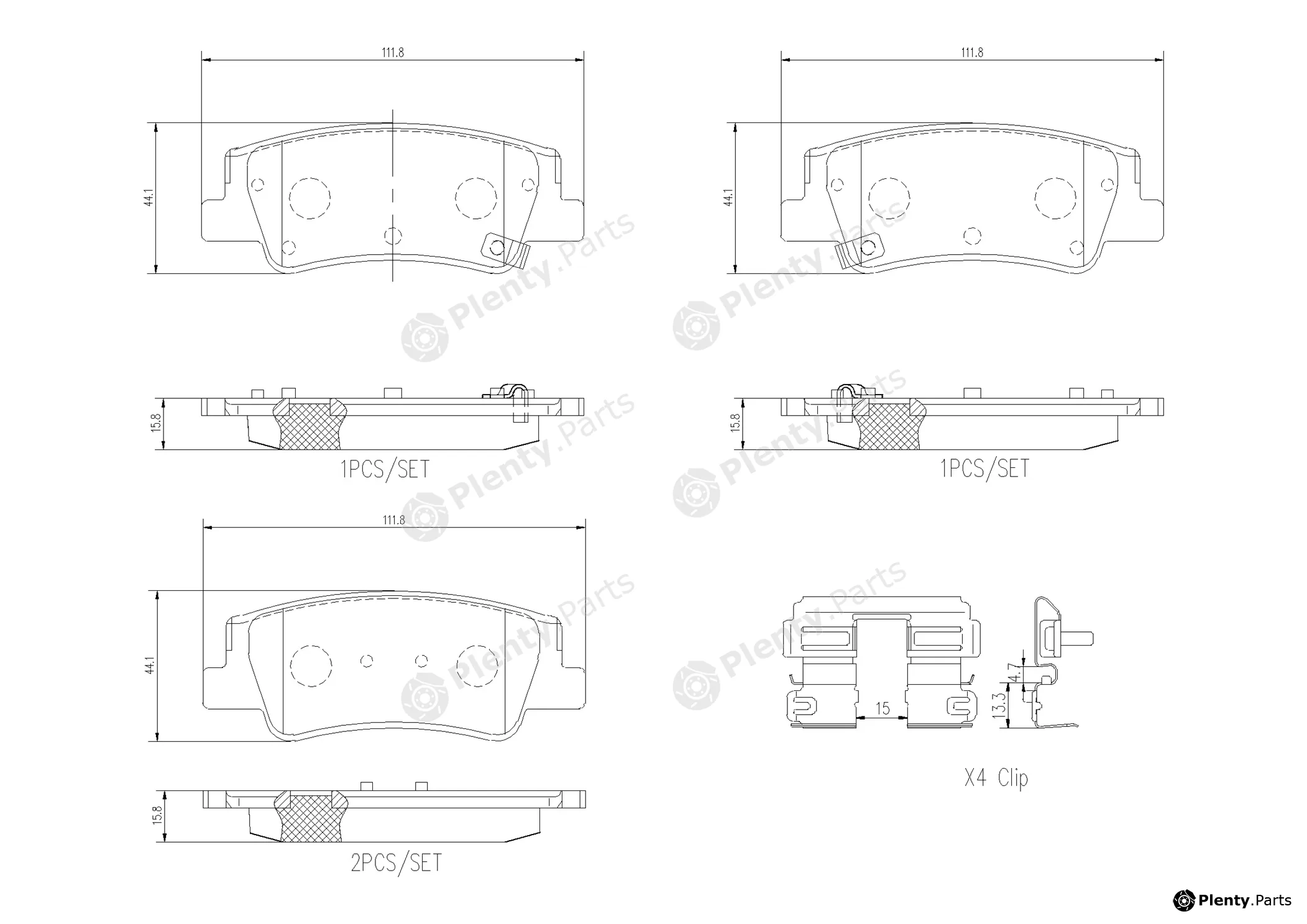 Brembo P30137 — Brake Pad Set, disc brake PRIME LINE