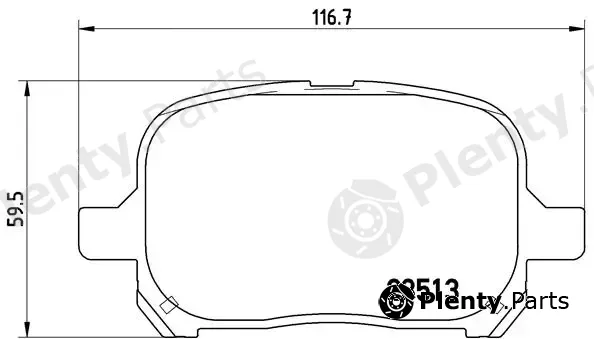 Brembo P83040 — Brake Pad Set, disc brake PRIME LINE