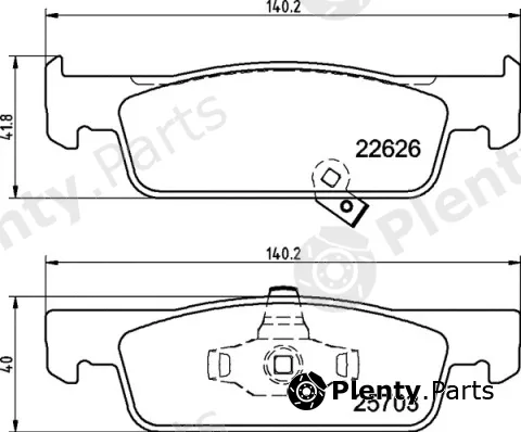 Brembo P50137 — Brake Pad Set, disc brake PRIME LINE