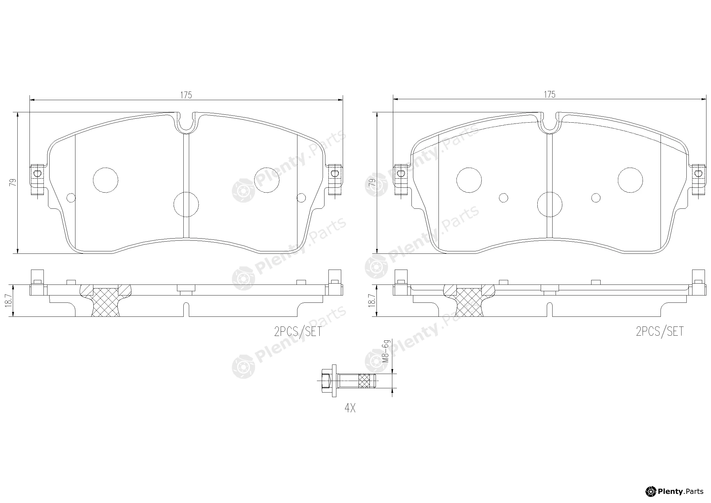 Brembo P36036N — Brake Pad Set, disc brake PRIME LINE - Ceramic