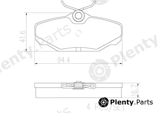 Brembo P24132N — Brake Pad Set, disc brake PRIME LINE - Ceramic