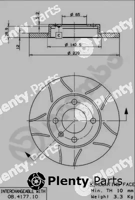 Brembo 08.4177.75 — Brake Disc XTRA LINE - Max