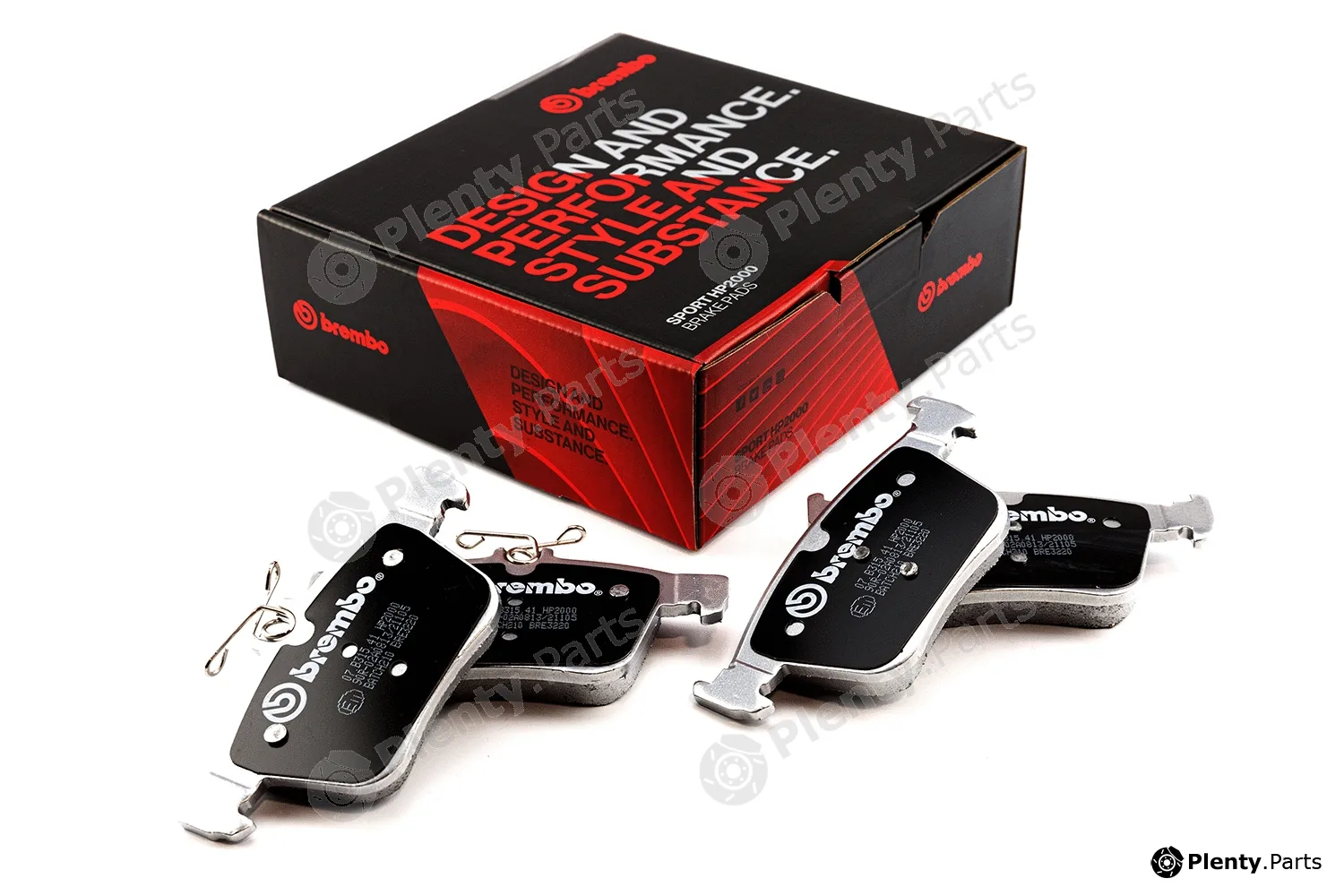Brembo 07.B315.41 — High Performance Brake Pad Set UPGRADE, SPORT | HP2000