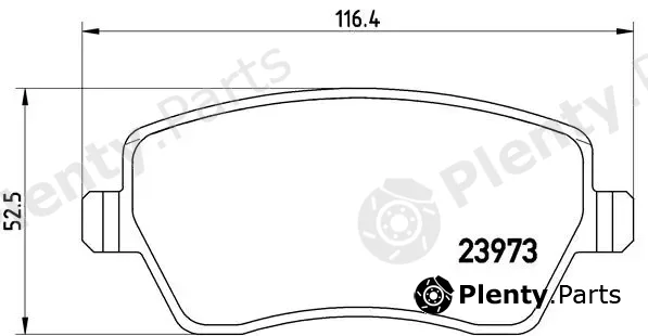 Brembo P68033 — Brake Pad Set, disc brake PRIME LINE