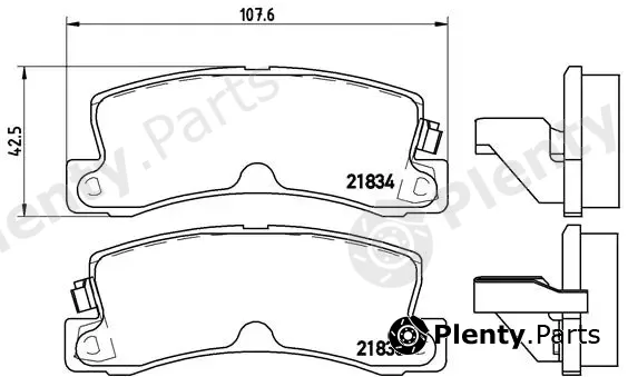 Brembo P83015 — Brake Pad Set, disc brake PRIME LINE