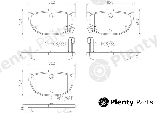 Brembo P30003N — Brake Pad Set, disc brake PRIME LINE - Ceramic