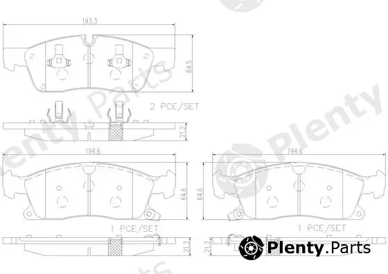 Brembo P37015N — Brake Pad Set, disc brake PRIME LINE - Ceramic