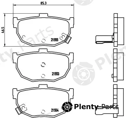 Brembo P30003 — Brake Pad Set, disc brake PRIME LINE