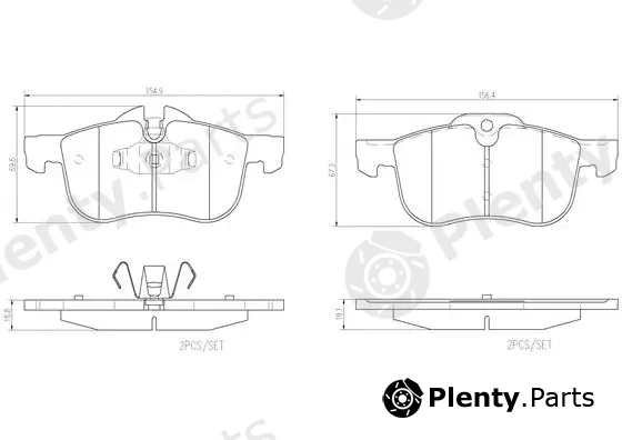 Brembo P52017N — Brake Pad Set, disc brake PRIME LINE - Ceramic
