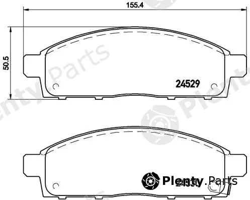 Brembo P54038 — Brake Pad Set, disc brake PRIME LINE