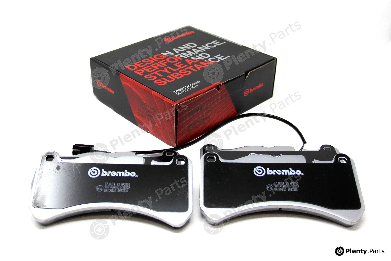 Brembo 07.B314.65 — High Performance Brake Pad Set UPGRADE, SPORT | HP2000