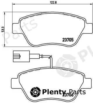 Brembo P23085 — Brake Pad Set, disc brake PRIME LINE