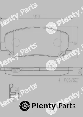 Brembo P49045N — Brake Pad Set, disc brake PRIME LINE - Ceramic