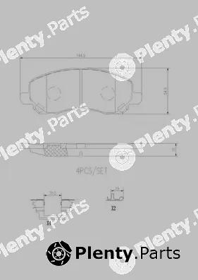 Brembo P54030N — Brake Pad Set, disc brake PRIME LINE - Ceramic