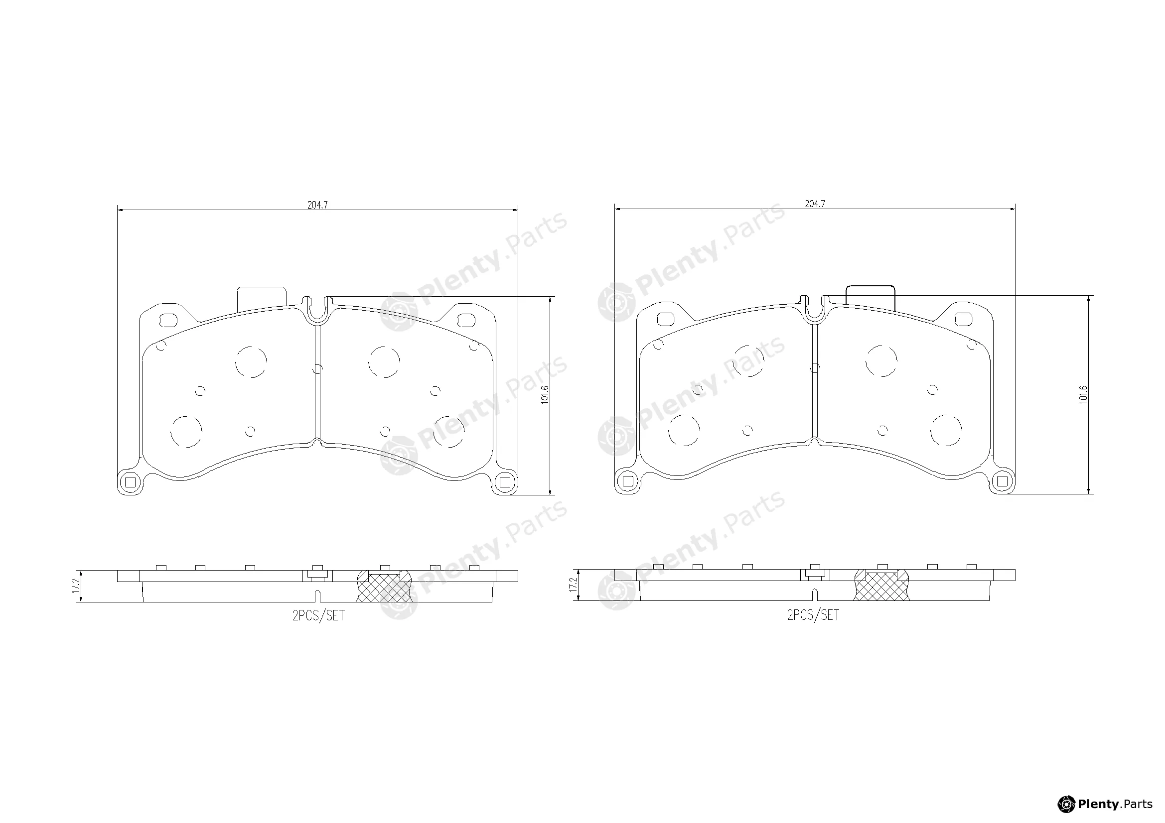 Brembo P85183 — Brake Pad Set, disc brake PRIME LINE