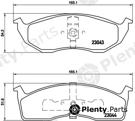 Brembo P11008 — Brake Pad Set, disc brake PRIME LINE