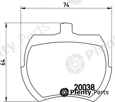 Brembo P52002 — Brake Pad Set, disc brake PRIME LINE