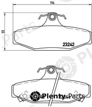 Brembo P15004 — Brake Pad Set, disc brake PRIME LINE