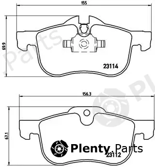 Brembo P52017 — Brake Pad Set, disc brake PRIME LINE