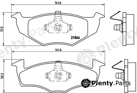 Brembo P85025 — Brake Pad Set, disc brake PRIME LINE
