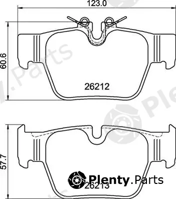 Brembo P06117 — Brake Pad Set, disc brake PRIME LINE