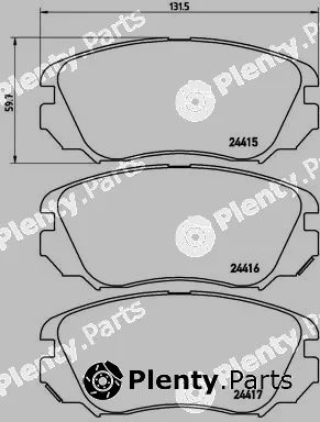 Brembo P59054X — Brake Pad Set, disc brake XTRA LINE