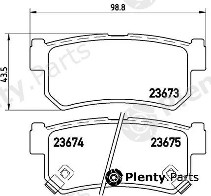 Brembo P15010 — Brake Pad Set, disc brake PRIME LINE