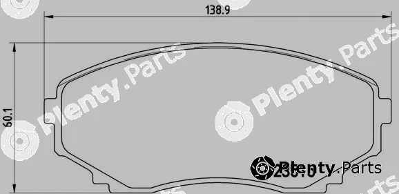 Brembo P49028 — Brake Pad Set, disc brake PRIME LINE