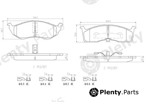 Brembo P11008N — Brake Pad Set, disc brake PRIME LINE - Ceramic