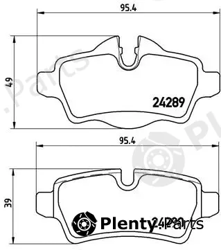 Brembo P06052 — Brake Pad Set, disc brake PRIME LINE