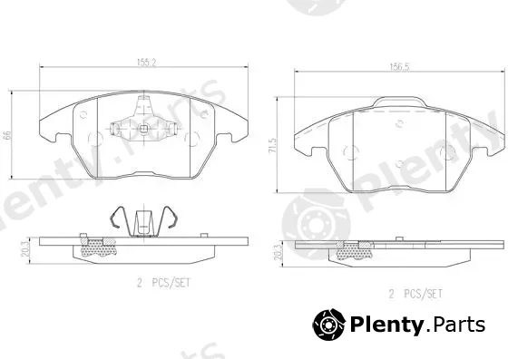 Brembo P85105N — Brake Pad Set, disc brake PRIME LINE - Ceramic