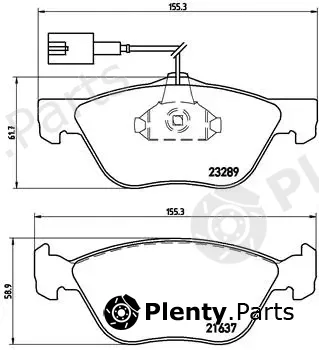 Brembo P23077 — Brake Pad Set, disc brake PRIME LINE