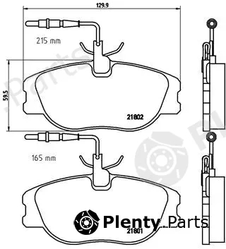 Brembo P23061 — Brake Pad Set, disc brake PRIME LINE