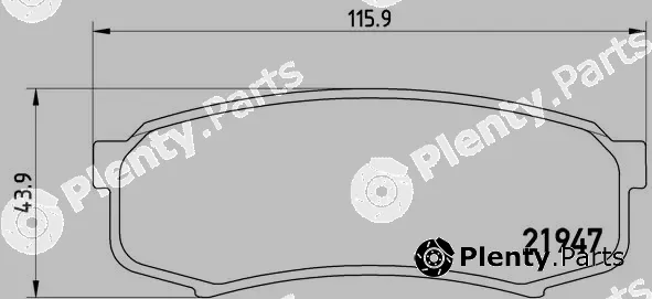 Brembo P83024 — Brake Pad Set, disc brake PRIME LINE