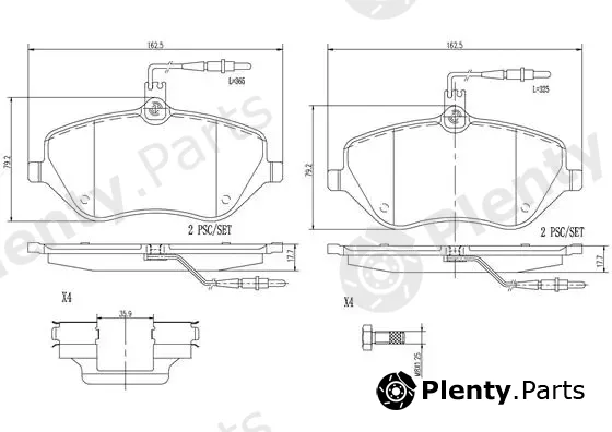 Brembo P61078N — Brake Pad Set, disc brake PRIME LINE - Ceramic