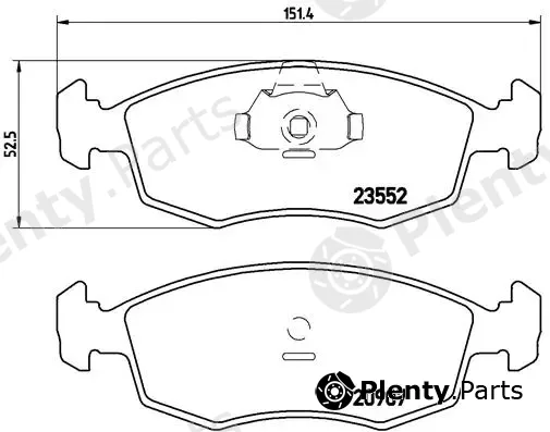 Brembo P23079 — Brake Pad Set, disc brake PRIME LINE