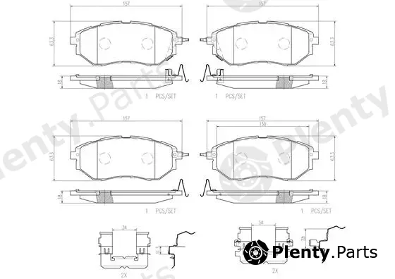 Brembo P78017N — Brake Pad Set, disc brake PRIME LINE - Ceramic