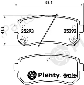 Brembo P30051 — Brake Pad Set, disc brake PRIME LINE