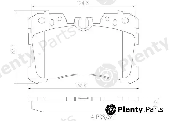 Brembo P83075N — Brake Pad Set, disc brake PRIME LINE - Ceramic