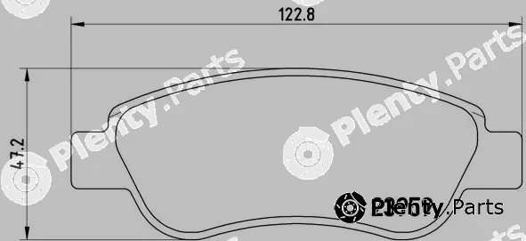 Brembo P61081 — Brake Pad Set, disc brake PRIME LINE