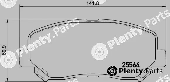 Brembo P49045 — Brake Pad Set, disc brake PRIME LINE