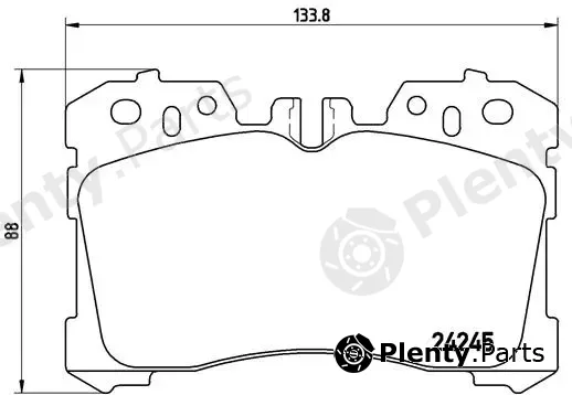 Brembo P83075 — Brake Pad Set, disc brake PRIME LINE