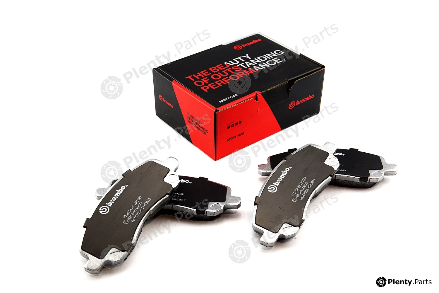 Brembo 07.B314.09 — High Performance Brake Pad Set UPGRADE, SPORT | HP2000
