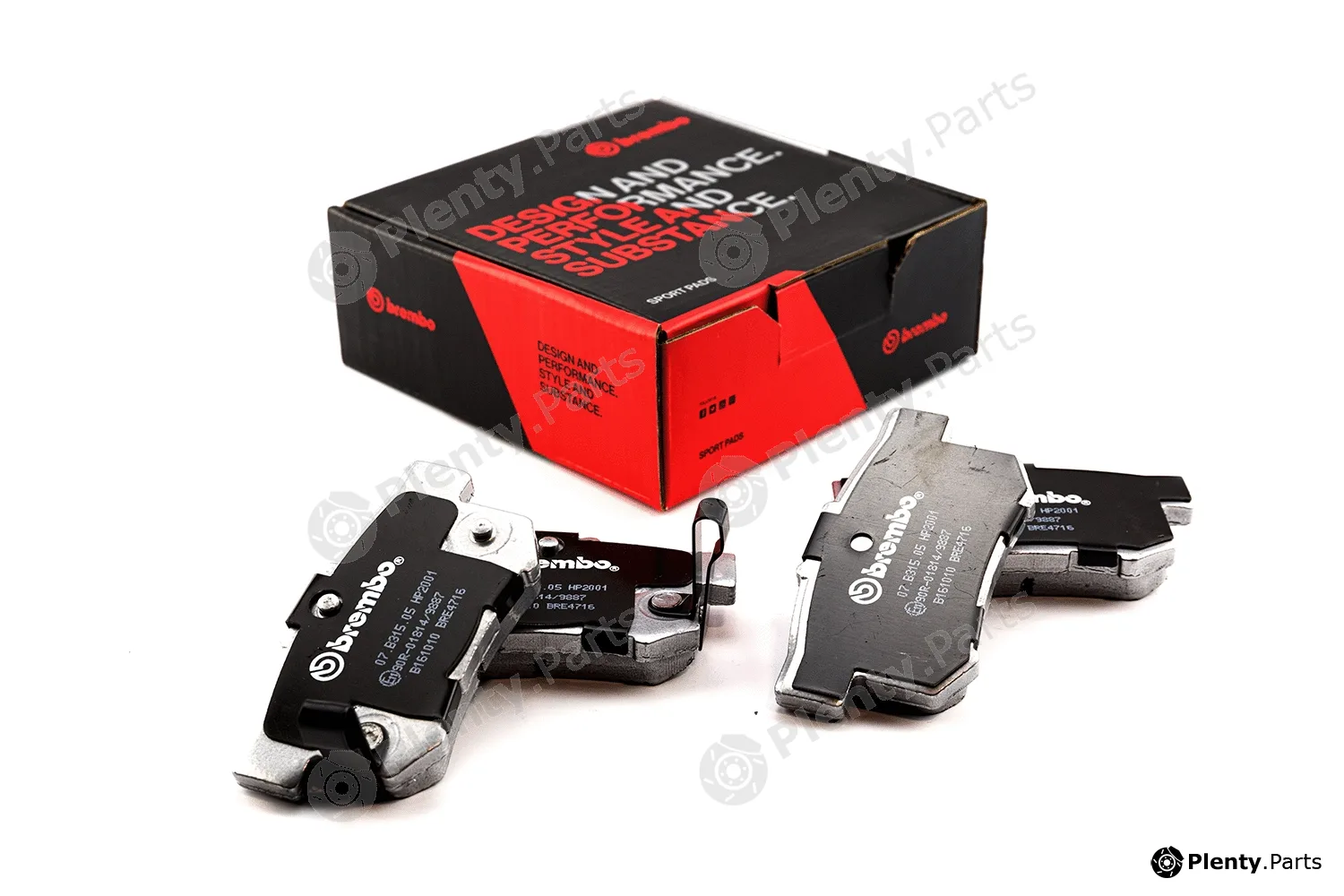 Brembo 07.B315.05 — High Performance Brake Pad Set UPGRADE, SPORT | HP2000