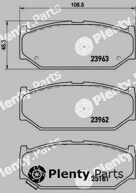 Brembo P79023 — Brake Pad Set, disc brake PRIME LINE