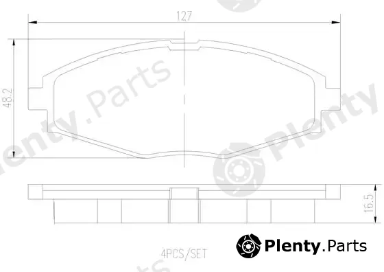 Brembo P15006N — Brake Pad Set, disc brake PRIME LINE - Ceramic
