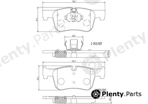 Brembo P06070N — Brake Pad Set, disc brake PRIME LINE - Ceramic