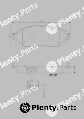 Brembo P59082N — Brake Pad Set, disc brake PRIME LINE - Ceramic
